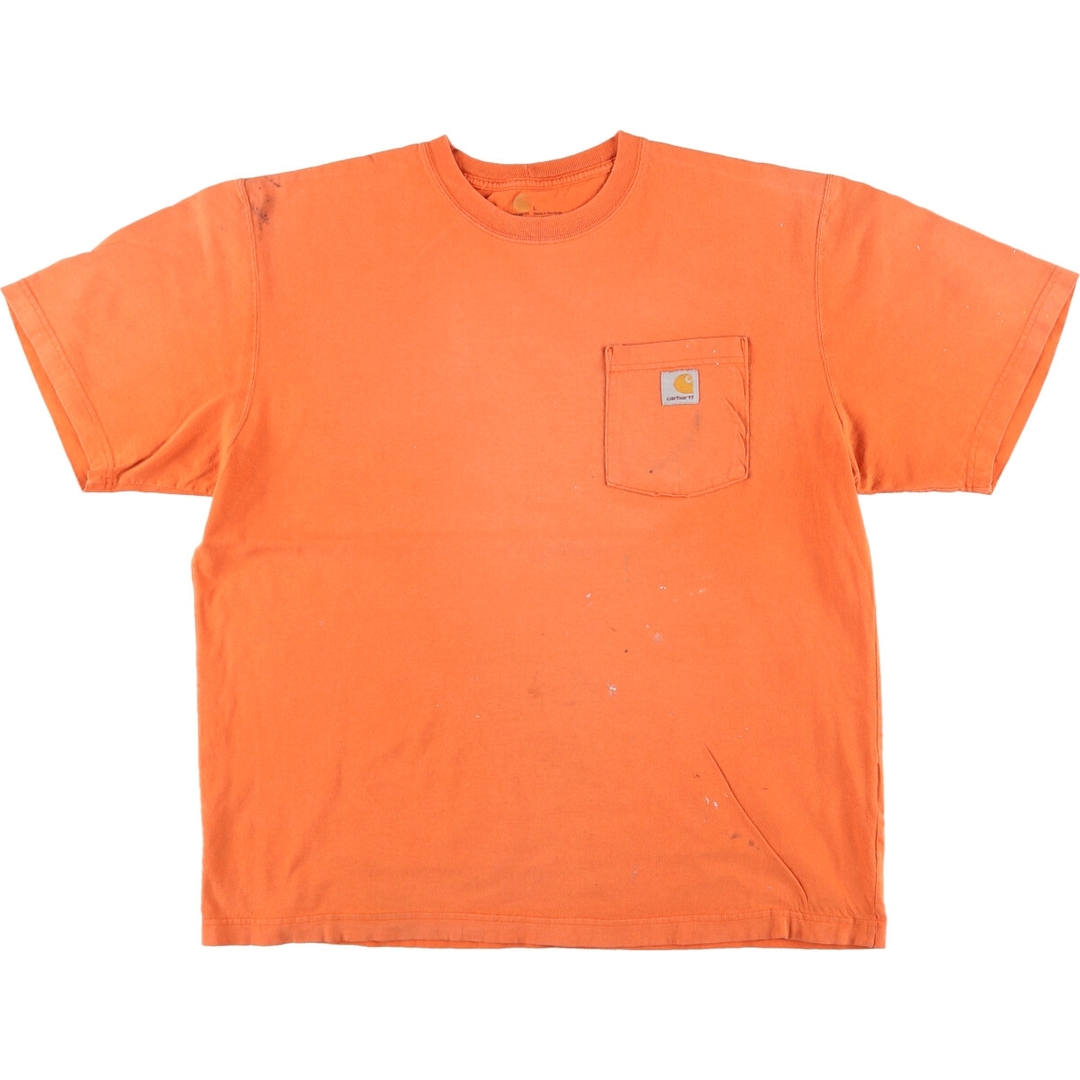 carhartt(カーハート)の古着 カーハート Carhartt ORIGINAL FIT 半袖 ワンポイントロゴポケットTシャツ メンズL /eaa425155 メンズのトップス(Tシャツ/カットソー(半袖/袖なし))の商品写真