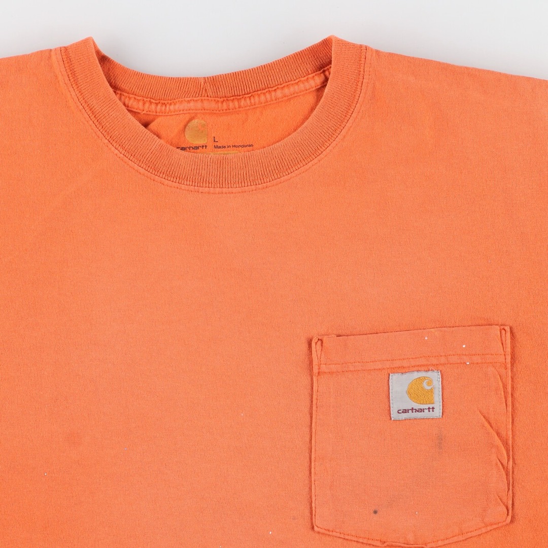 carhartt(カーハート)の古着 カーハート Carhartt ORIGINAL FIT 半袖 ワンポイントロゴポケットTシャツ メンズL /eaa425155 メンズのトップス(Tシャツ/カットソー(半袖/袖なし))の商品写真