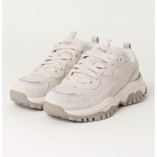 フィラ(FILA)のフィラ　厚底スニーカー　ベージュ　アイボリー(スニーカー)