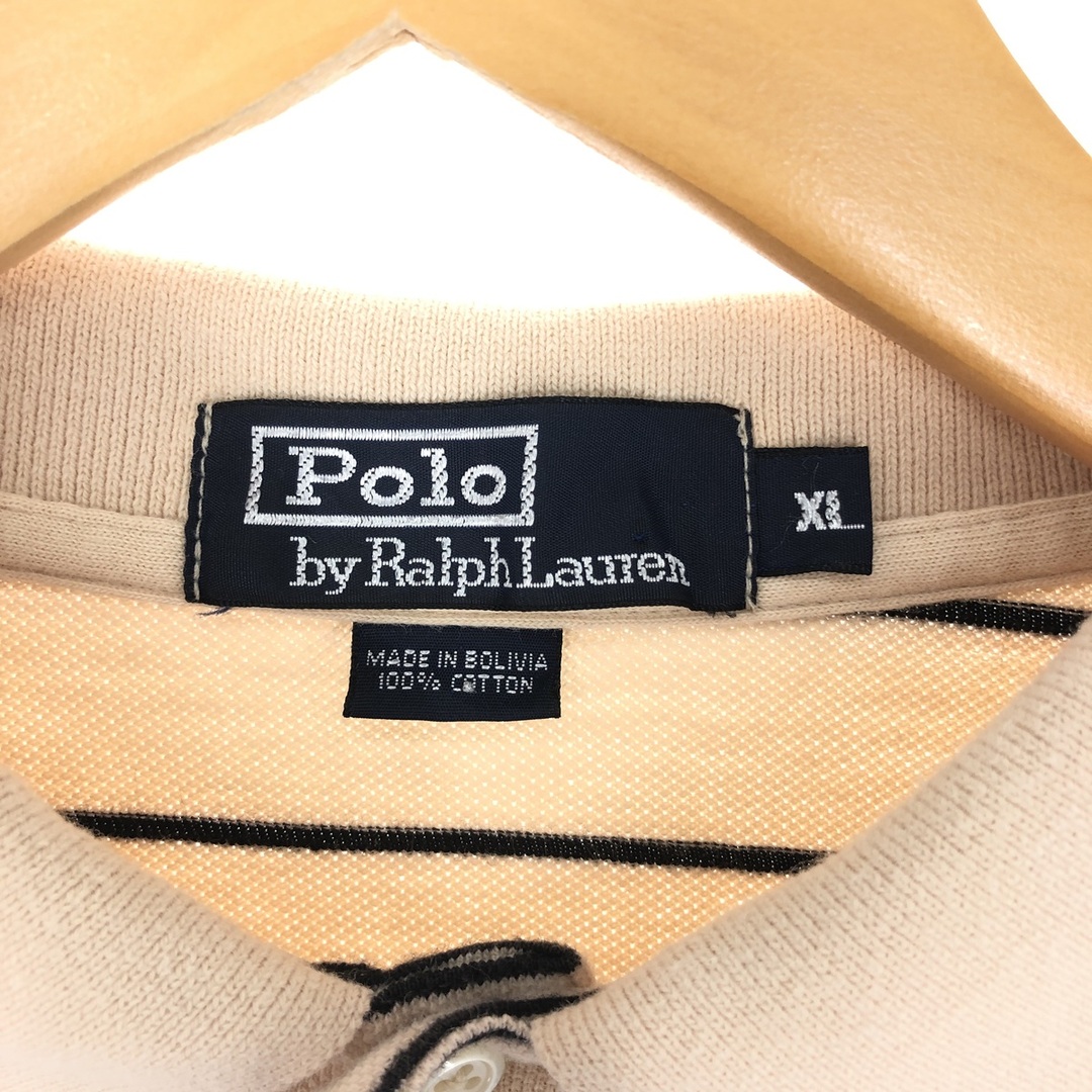 Ralph Lauren(ラルフローレン)の古着 ラルフローレン Ralph Lauren POLO by Ralph Lauren 長袖 ポロシャツ メンズXL /eaa433021 メンズのトップス(ポロシャツ)の商品写真