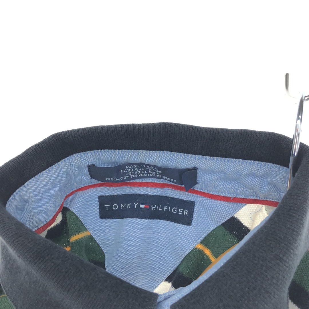 TOMMY HILFIGER(トミーヒルフィガー)の古着 トミーヒルフィガー TOMMY HILFIGER 半袖 ボーダー ポロシャツ メンズL /eaa435096 メンズのトップス(ポロシャツ)の商品写真