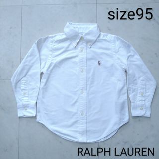 ラルフローレン(Ralph Lauren)のラルフローレン　☆　長袖　シャツ　白　90 - 95(ブラウス)