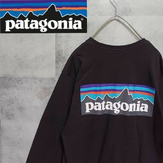 パタゴニア(patagonia)のpatagonia パタゴニア メンズロンT S 黒 キャンプ アウトドア(Tシャツ/カットソー(七分/長袖))