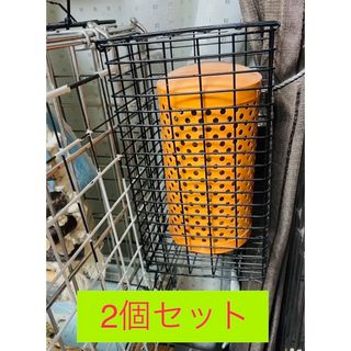 【2個】ペットヒーター 保温電球 カバー 保護ケース メッシュ 鳥 いたずら防止(かご/ケージ)