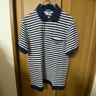 ラコステ(LACOSTE)のLACOSTE ラコステ　【SHIPS別注】ポロシャツ　サイズ2 ボーダー(ポロシャツ)