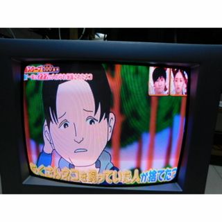 シャープ(SHARP)のシャープVT-14GH10　テレビ（ビデオ）見れるが、テープ読込み不可、ヒビあり(テレビ)