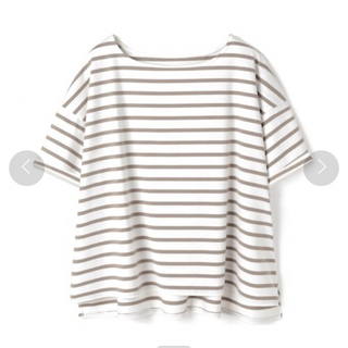 グレイル(GRL)のGRL 袖ロールアップボーダーTシャツ　iz146(Tシャツ(半袖/袖なし))