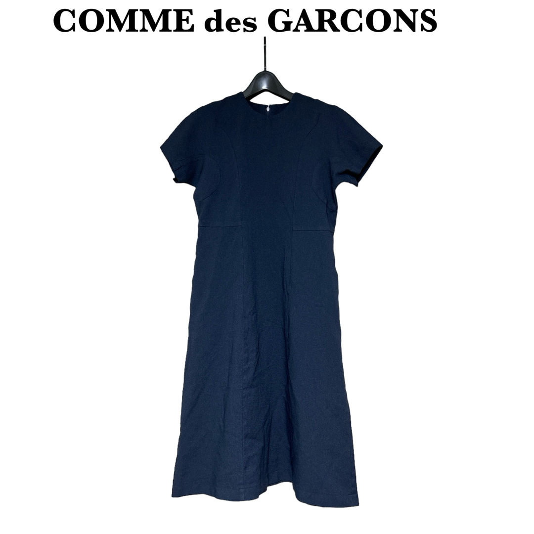 COMME des GARCONS(コムデギャルソン)の美品❗️COMME des GARCONS コムデギャルソン ポリ縮絨ワンピース レディースのワンピース(ロングワンピース/マキシワンピース)の商品写真