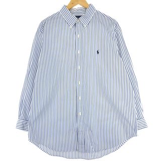 ラルフローレン(Ralph Lauren)の古着 ラルフローレン Ralph Lauren CLASSIC FIT 長袖 ボタンダウンストライプシャツ メンズXXL /eaa435688(シャツ)