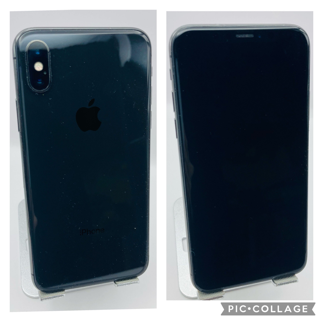 iPhone(アイフォーン)の美品　iPhone X SpaceGray 256GB SIMフリー 大容量電池 スマホ/家電/カメラのスマートフォン/携帯電話(スマートフォン本体)の商品写真