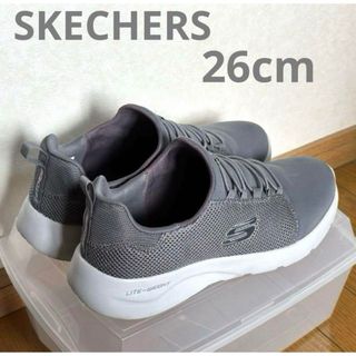 SKECHERS - SKECHERS スケッチャーズ　メンズ　スニーカー　グレー　26cm