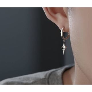 【即購入OK】men's アクセサリー フープピアス お洒落 片耳 ワイルド