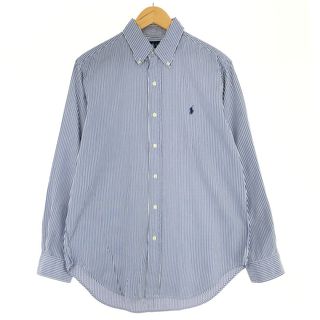 ラルフローレン(Ralph Lauren)の古着 ラルフローレン Ralph Lauren CLASSIC FIT 長袖 ボタンダウンストライプシャツ メンズL /eaa435690(シャツ)