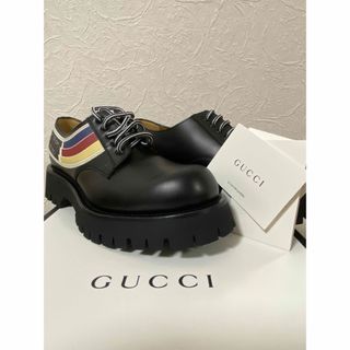 GUCCI レザーダービーシューズ 黒 新品未使用 正規品(ブーツ)