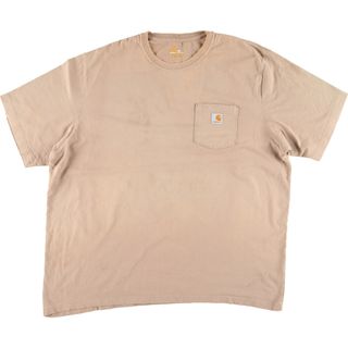 カーハート(carhartt)の古着 カーハート Carhartt ORIGINAL FIT 半袖 ワンポイントロゴポケットTシャツ メンズXXL /eaa432712(Tシャツ/カットソー(半袖/袖なし))