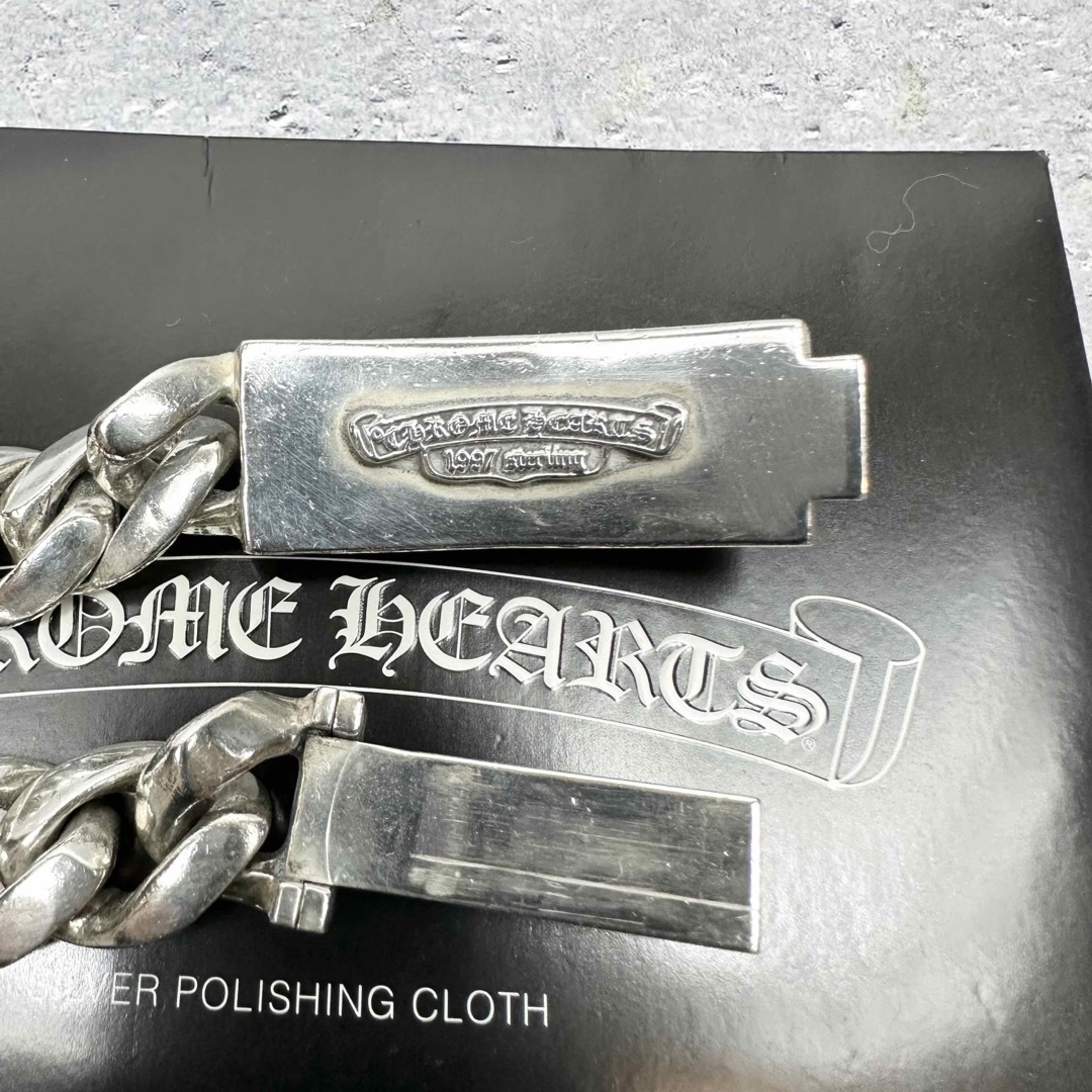 Chrome Hearts(クロムハーツ)の国内正規店購入 CHROME HEARTS フローラルクロス ID ブレスレット ハンドメイドのアクセサリー(ブレスレット/バングル)の商品写真