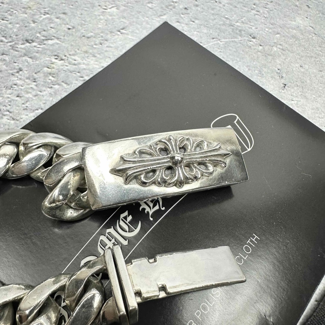 Chrome Hearts(クロムハーツ)の国内正規店購入 CHROME HEARTS フローラルクロス ID ブレスレット ハンドメイドのアクセサリー(ブレスレット/バングル)の商品写真