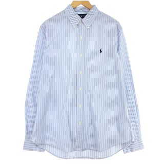 ラルフローレン(Ralph Lauren)の古着 ラルフローレン Ralph Lauren 長袖 ボタンダウンストライプシャツ メンズL /eaa435697(シャツ)