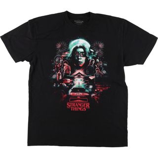 古着 NETFLIX STRANGER THINGS ストレンジャーシングス 映画 ムービーTシャツ USA製 メンズL /eaa438959(Tシャツ/カットソー(半袖/袖なし))