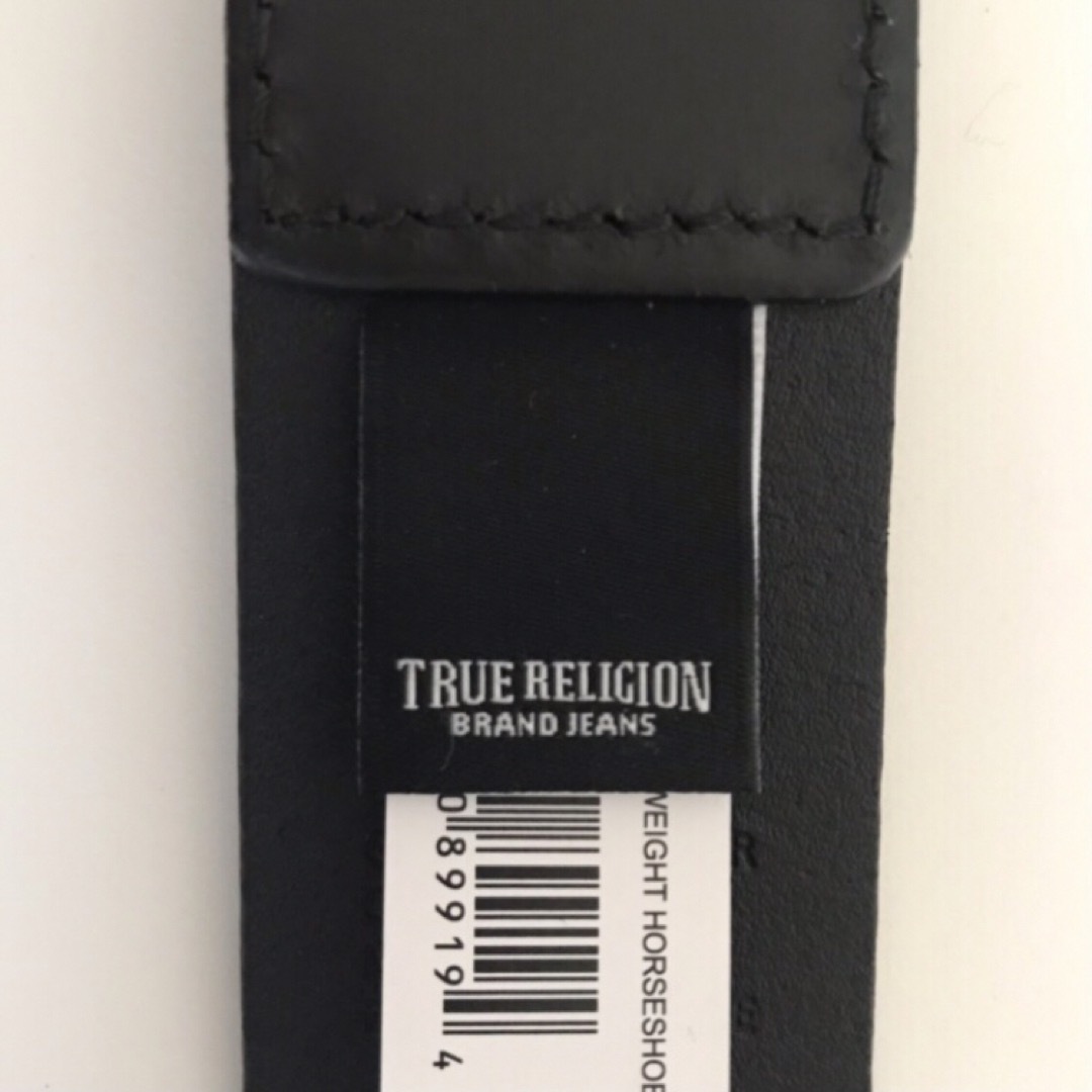 True Religion(トゥルーレリジョン)のレア【新品】トゥルーレリジョン USA メンズ 本革 レザー ベルト 黒 36 メンズのファッション小物(ベルト)の商品写真