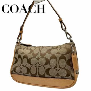 コーチ(COACH)のCOACH コーチ　s71 ブラウン 6094 ハンドバッグ　アクセサリーポーチ(ハンドバッグ)