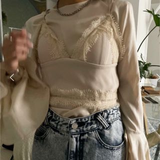 アメリヴィンテージ(Ameri VINTAGE)のAMERI LACE UTILITY BUSTIER(キャミソール)