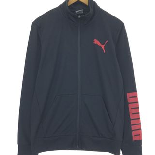 古着 プーマ PUMA 袖プリント ジャージ トラックジャケット メンズS /eaa423624