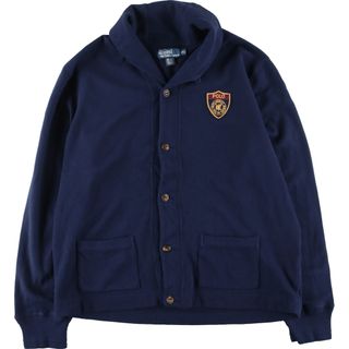 ラルフローレン(Ralph Lauren)の古着 ラルフローレン Ralph Lauren POLO by Ralph Lauren スウェット カーディガン メンズXL /eaa435595(スウェット)