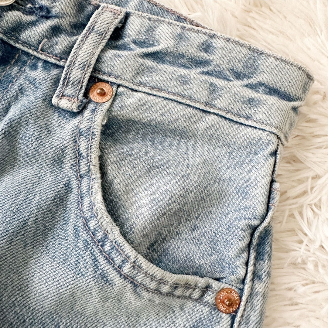 ZARA(ザラ)の 【未使用級】ZARA ハイウエスト ワイドパンツ 34 レディースのパンツ(デニム/ジーンズ)の商品写真