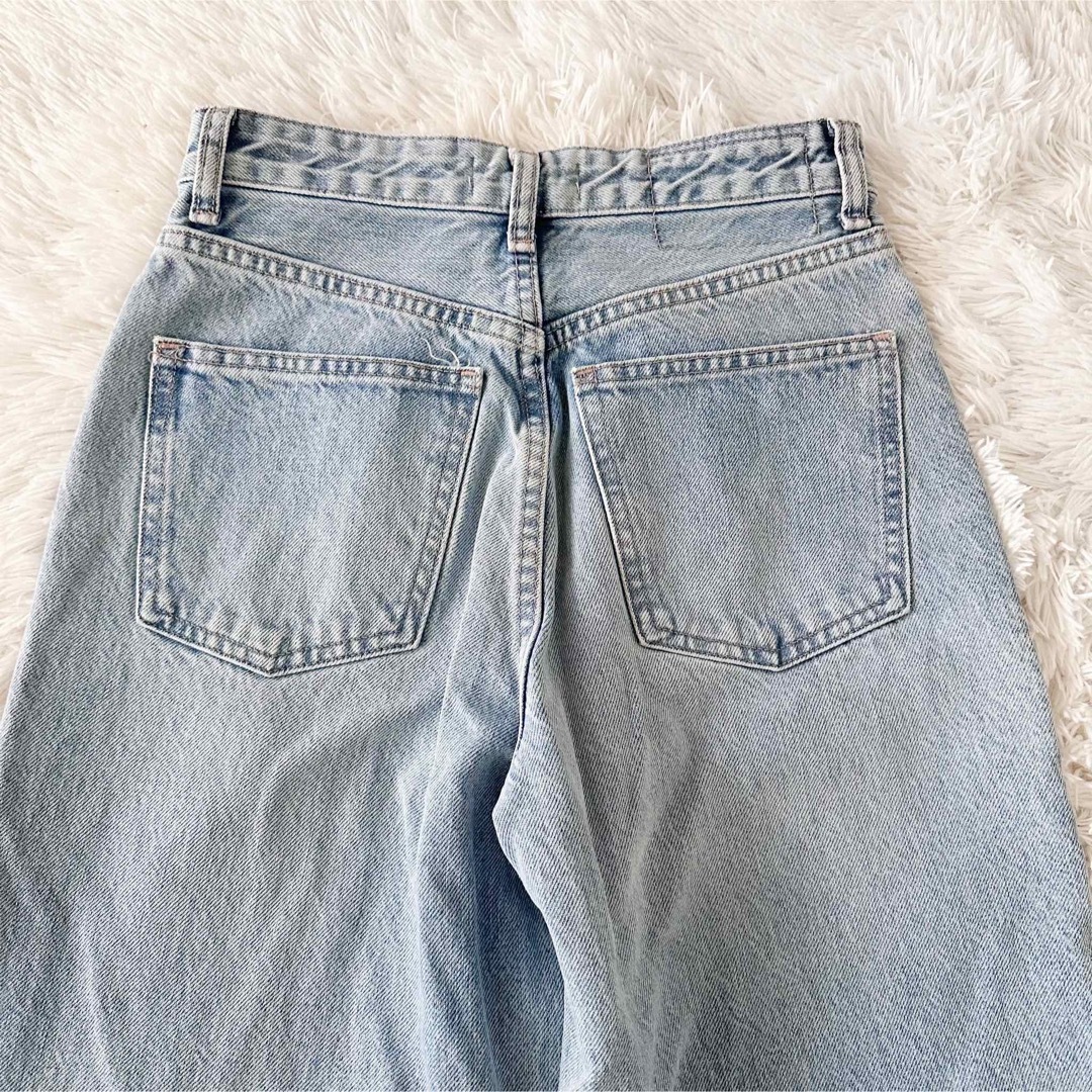 ZARA(ザラ)の 【未使用級】ZARA ハイウエスト ワイドパンツ 34 レディースのパンツ(デニム/ジーンズ)の商品写真