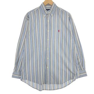 ラルフローレン(Ralph Lauren)の古着 ラルフローレン Ralph Lauren BLAKE 長袖 ボタンダウンストライプシャツ メンズM /eaa435679(シャツ)