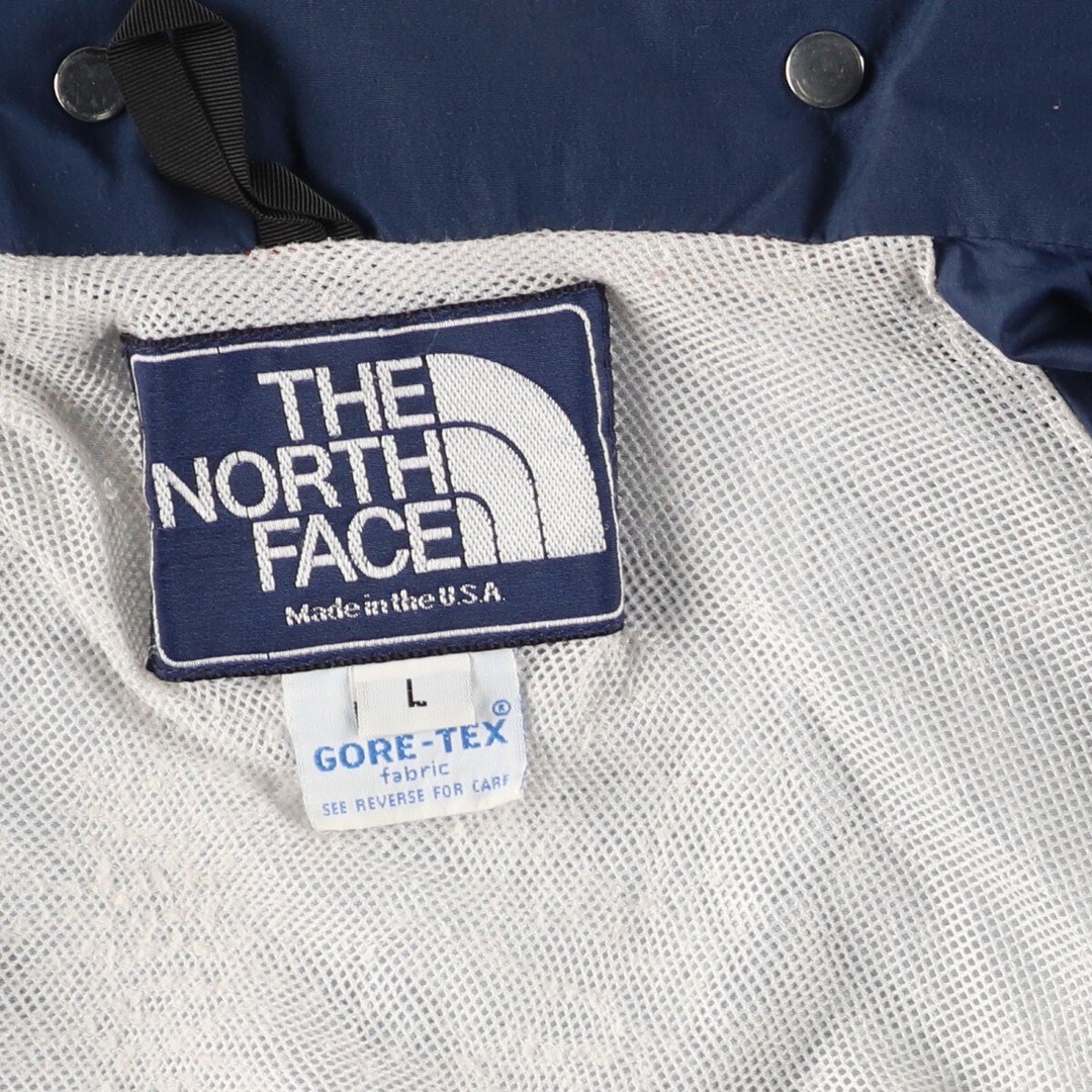 THE NORTH FACE(ザノースフェイス)の古着 80年代 ザノースフェイス THE NORTH FACE 紺タグ GORE-TEX ゴアテックス マウンテンジャケット シェルジャケット USA製 メンズL ヴィンテージ /eaa431089 メンズのジャケット/アウター(マウンテンパーカー)の商品写真