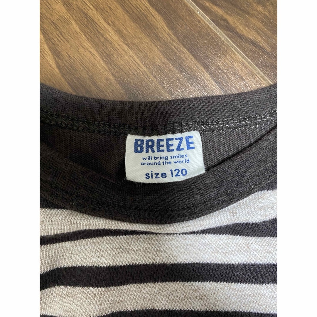 BREEZE(ブリーズ)のBREEZE ボーダーワンピース　120cm キッズ/ベビー/マタニティのキッズ服女の子用(90cm~)(ワンピース)の商品写真