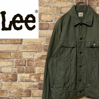 リー(Lee)のLee　リー　Ｇジャン　ジャケット　グリーン　ヘリンボーン　コットン　M(その他)