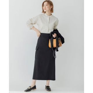 ニジュウサンク(23区)の★23区★美品★ 【洗える】CANCLINI バンドカラー シャツ(シャツ/ブラウス(長袖/七分))