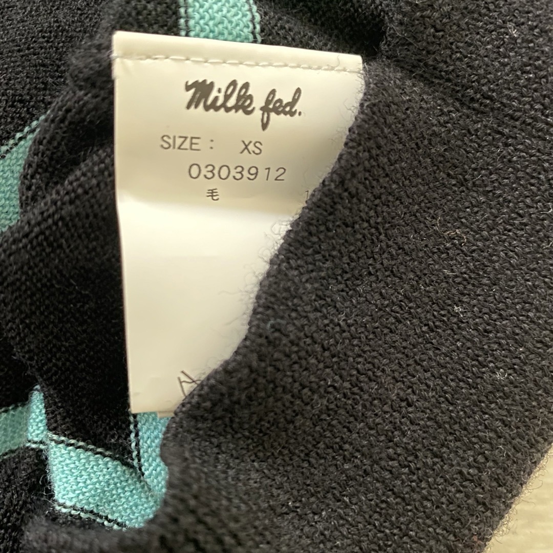 MILKFED.(ミルクフェド)のMILKFED. ミルクフェド ニットワンピース　xsサイズ　春服 レディースのワンピース(ミニワンピース)の商品写真