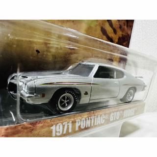 シボレー(Chevrolet)のGLグリーンライト/'71 Pontiacポンティアック GTO 1/64(ミニカー)