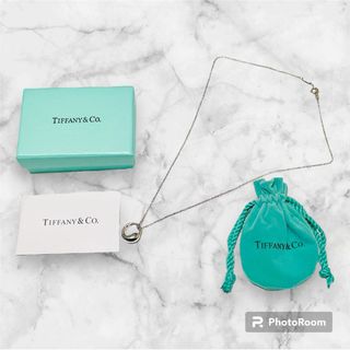 ティファニー(Tiffany & Co.)のティファニー TIFFANY エターナルサークル 傷少 純正チェーン シルバー(ネックレス)