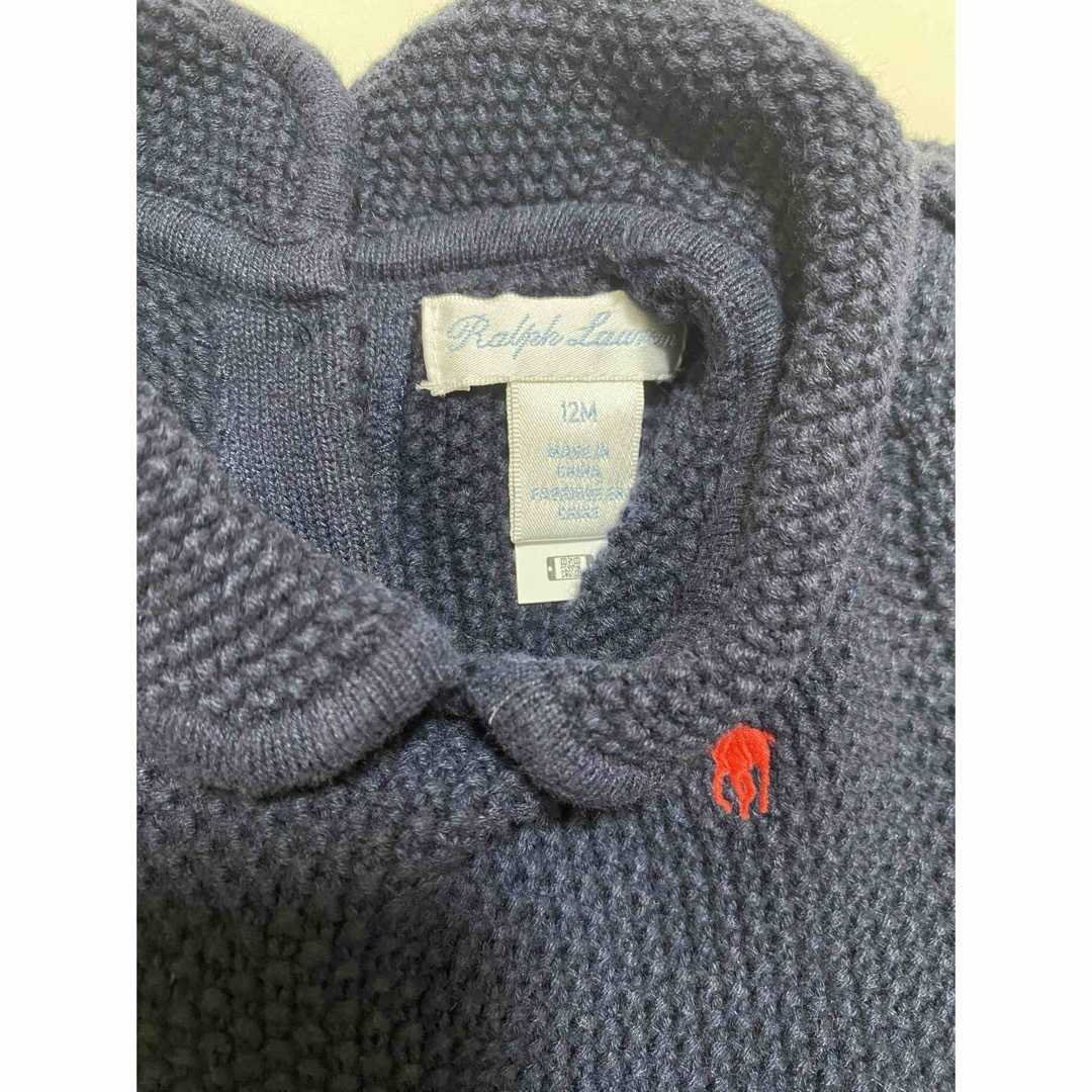 Ralph Lauren(ラルフローレン)のPOLO RALPH LAUREN baby コットンニットワンピース キッズ/ベビー/マタニティのベビー服(~85cm)(ワンピース)の商品写真