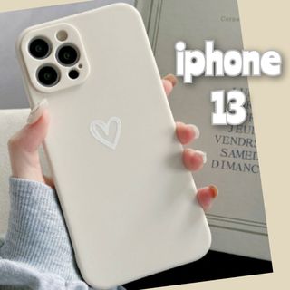 iPhone13 iPhoneケース ホワイト ハート ソフトケース おしゃれ