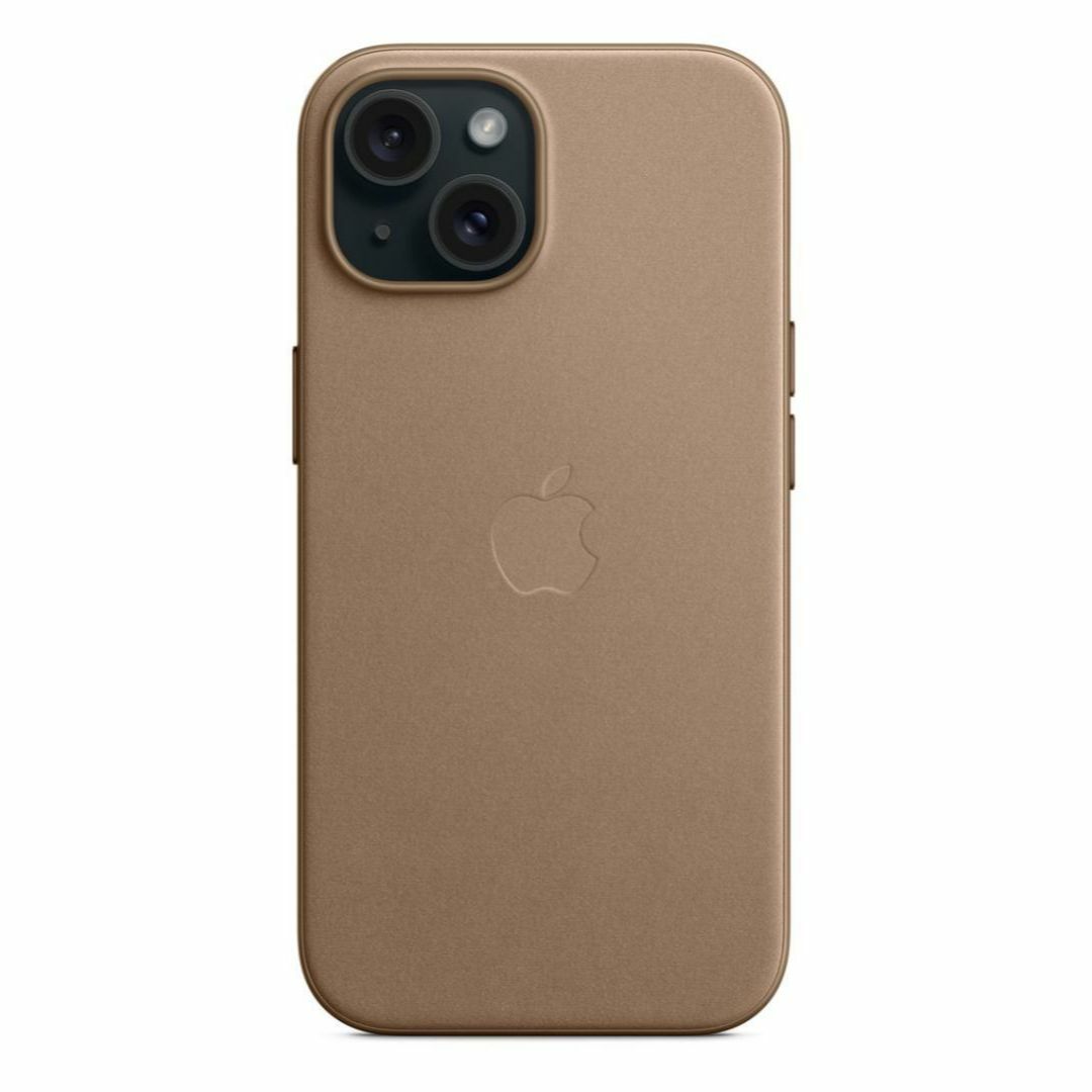 新品-純正互換品-iPhone15 ファインウーブンケース-トープ-ベージュ スマホ/家電/カメラのスマホアクセサリー(iPhoneケース)の商品写真