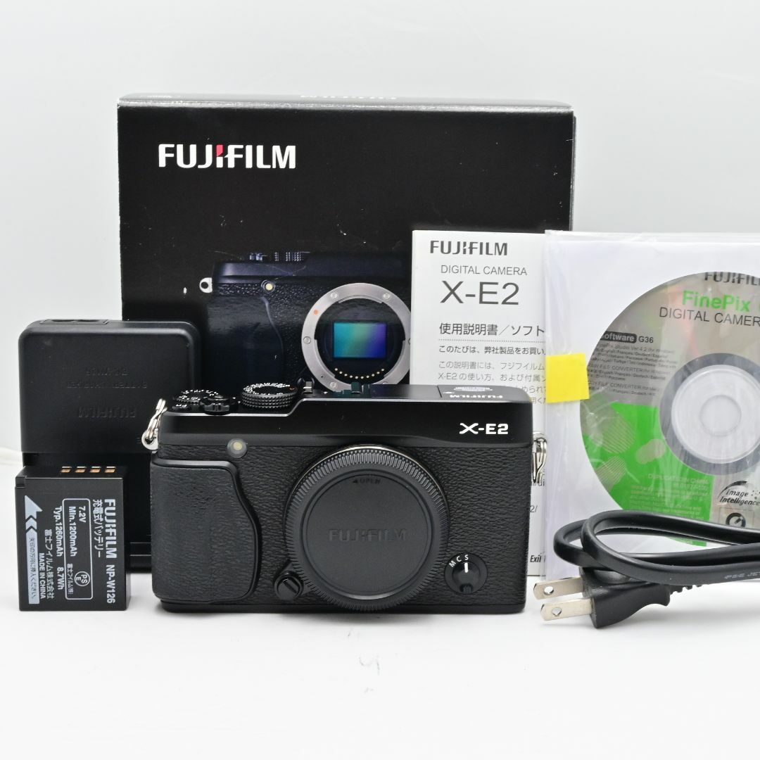 FUJIFILM ミラーレス一眼 X-E2 ボディ ブラック F FX-X-E2 スマホ/家電/カメラのカメラ(ミラーレス一眼)の商品写真