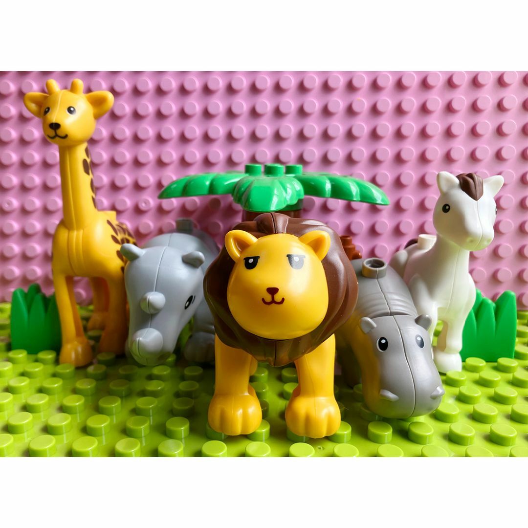 動物セット　アンパンマンブロックラボ レゴデュプロ互換品 キッズ/ベビー/マタニティのおもちゃ(知育玩具)の商品写真