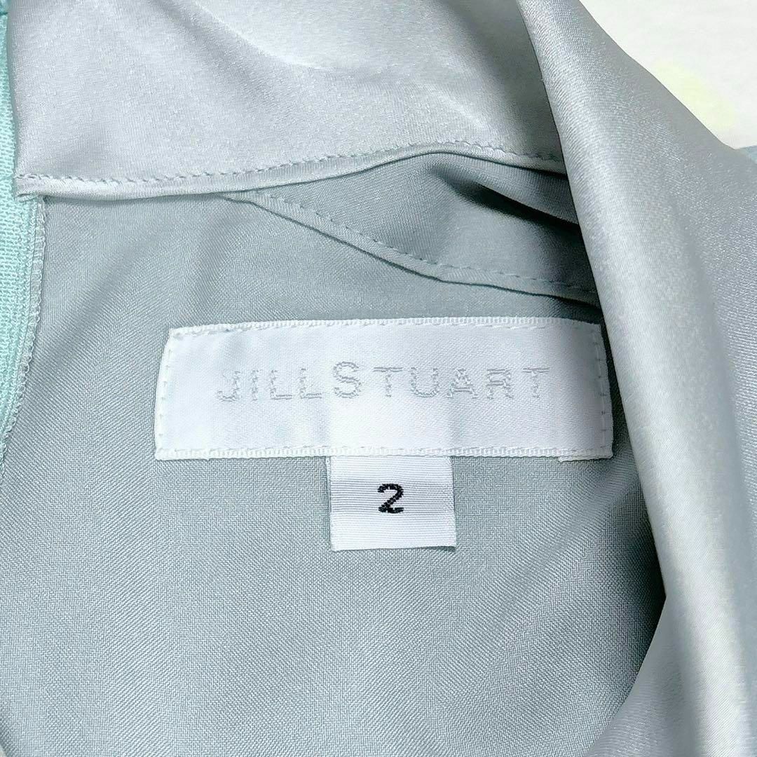 JILLSTUART(ジルスチュアート)のJILLSTUART リボンタイドットプリーツワンピース ミントグリーン レディースのワンピース(ひざ丈ワンピース)の商品写真