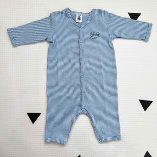 PETIT BATEAU - プチバトー カバーオール ロンパース ミラレ 長袖 3M 60cm