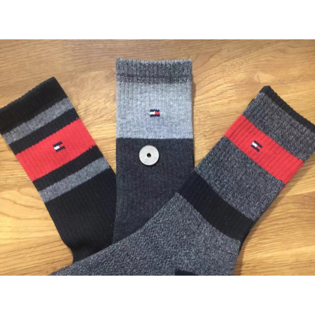 TOMMY HILFIGER(トミーヒルフィガー)の新品トミーヒルフィガーTOMMY HILFIGERメンズ3足セット829 メンズのレッグウェア(ソックス)の商品写真