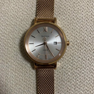 カシオ(CASIO)のCASIO SHEEN SHS-D300 ソーラー腕時計(腕時計(アナログ))