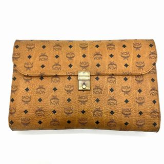 エムシーエム(MCM)のVintage ヴィンテージ MCM ヴィセトス柄 クラッチバッグ コニャック(クラッチバッグ)