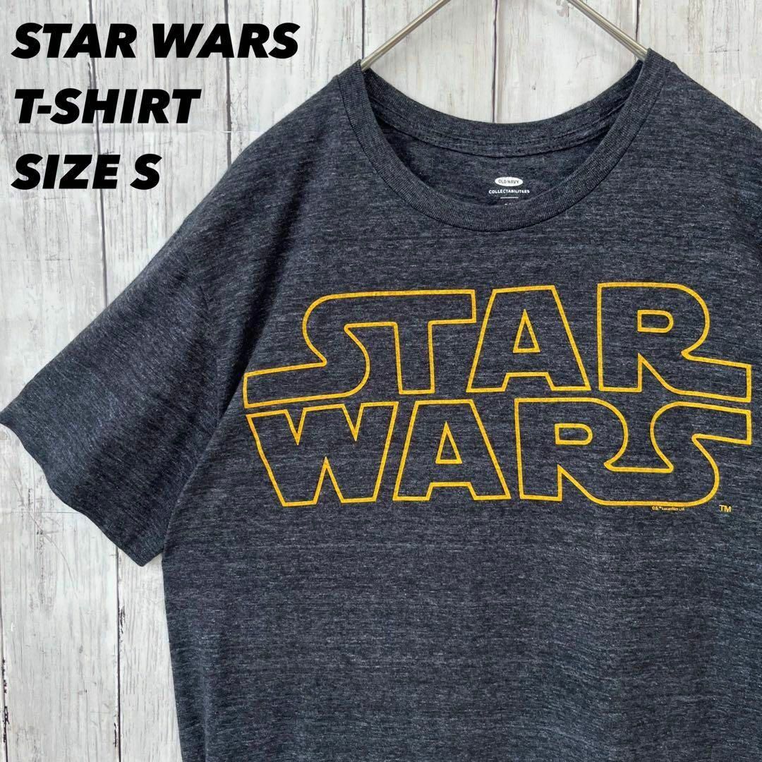 映画ムービーTシャツ古着　STAR WARSスターウォーズロゴプリントTシャツS メンズのトップス(Tシャツ/カットソー(半袖/袖なし))の商品写真