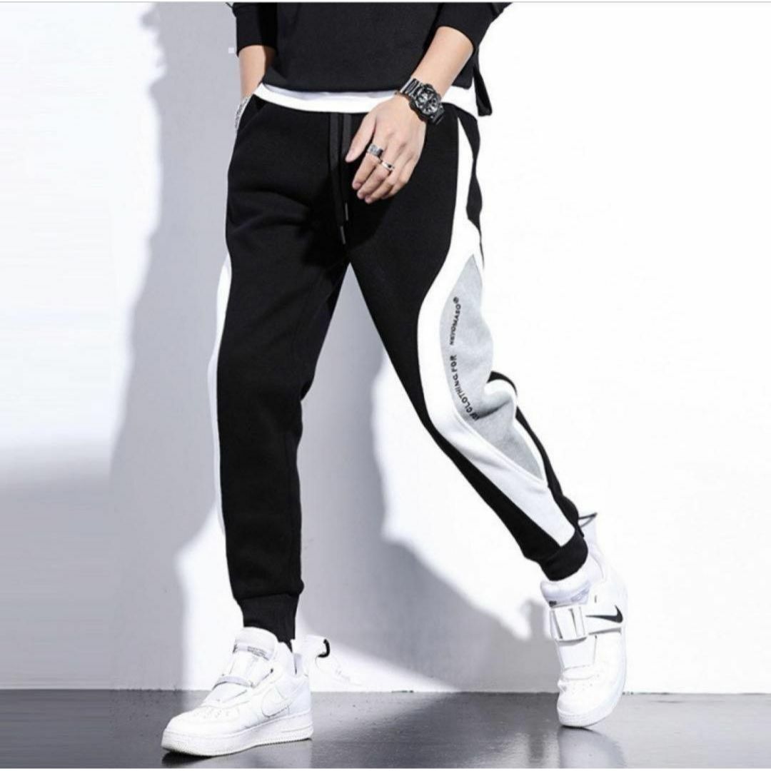 ジョガーパンツ 2XL 新品 メンズ スウェットパンツ カジュアル サイドライン メンズのパンツ(その他)の商品写真